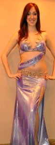 Abito CS084 lilla lycra fashion e tulle - Mille e un sogno